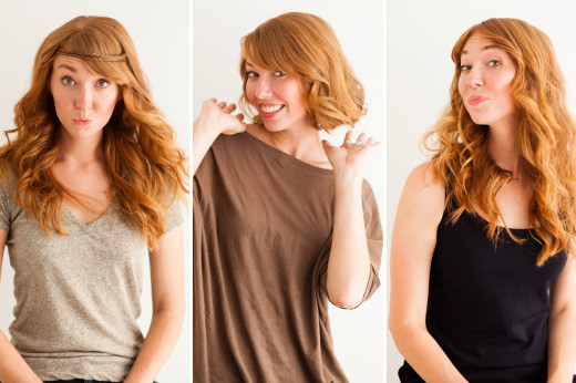 3 Genius Hair Tricks: The Faux Bob, Disappearing Bangs, and Fishtail Headband From Brit + Co.