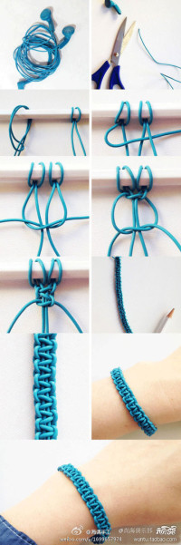 From broken headphone cable create nice bracelet. :)