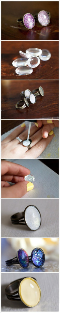 Ring – nail polish glass