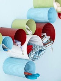 Tin Cans for Office Supplies