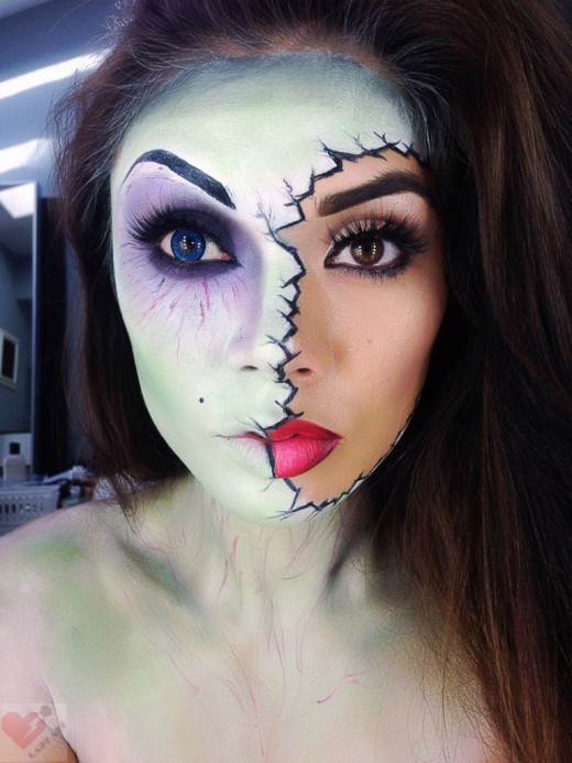 Halloween Zombie Makeup  LADY ART LOOKS