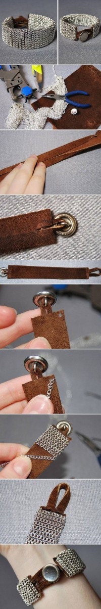 How To Make beautiful silver wrist bands step by step DIY tutorial instructions | How To Instructions