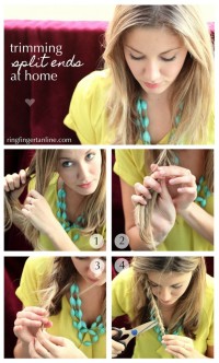 How-to: Trim Split Ends at Home