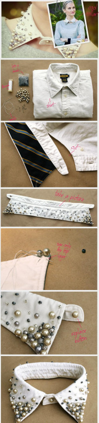 Old shirt collar makeover