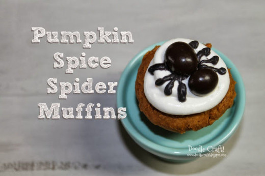 Pumpkin Spice Spider Muffins!