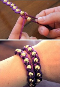 Pretty easy to create bracelet weaving