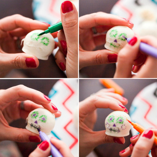 Tres Leches Sugar Skull Cake Balls