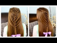 ▶ Waterfall Twists into Mermaid Braid | Cute Girls Hairstyles – YouTube