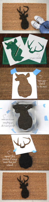DIY Sillhouette Doormat