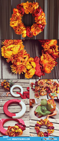 Autumn Floral Wreath Project | DIY