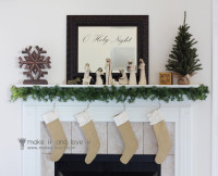 Burlap Christmas Stockings | Make It and Love It
