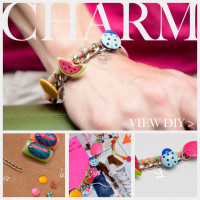 Candy Colored DIY Charm Bracelet