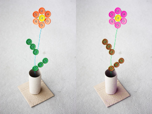 DIY Button Flower | Morning Creativity