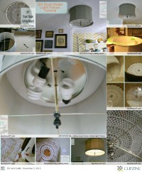 DIY Ceiling Mount Drum Shade Light Fixture Cover | DiY projects
