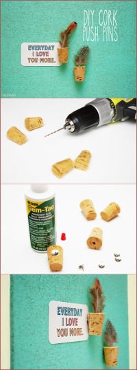 DIY Cork Push Pins