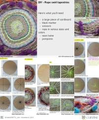 DIY Rope swirl tapestries