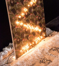DIY Christmas Tree Wall Panel