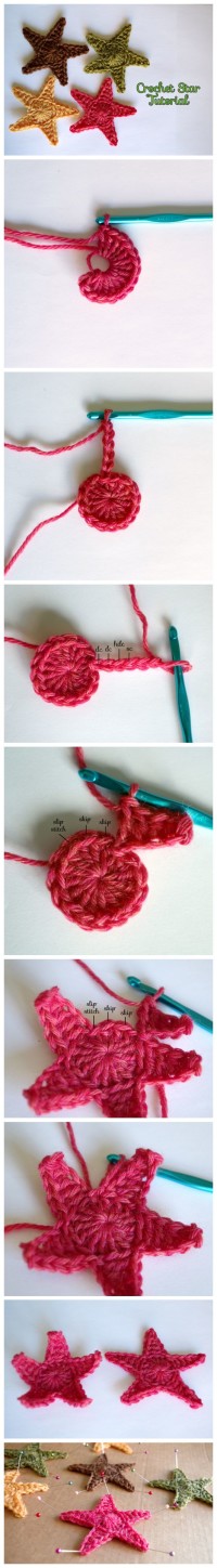How to make a crochet star