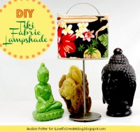 DIY Tiki Fabric Lampshade