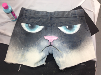 Grumpy Cat Shorts DIY