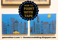 iLoveToCreate Blog: How to: Paint a Cityscape with Tape