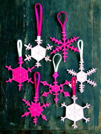 Two Sided Felt Snowflakes – The Purl Bee – Knitting Crochet Sewing Embroidery Crafts Patterns and Ideas!