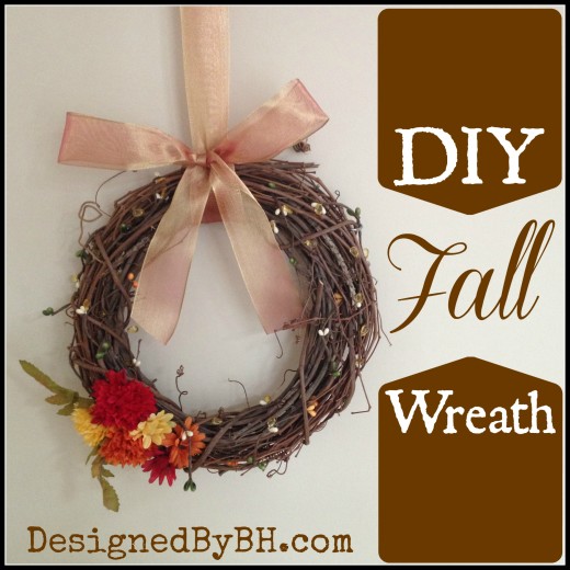Simple DIY Fall Wreath – DesignedByBH