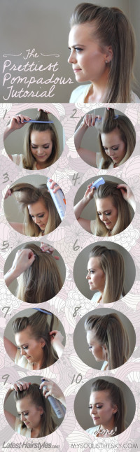 The Easiest Pretty Pompadour Tutorial You’ll Ever See