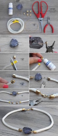 Stone & Rope Necklace | DIY