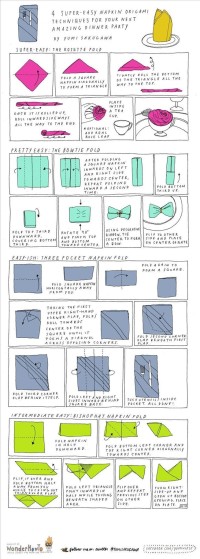 4 Super Easy Napkin-Folding Techniques | The Secret Yumiverse