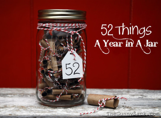 Gifts in A Jar – 52 Things A Year In A Jar