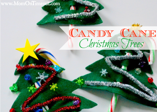 Candy Cane Christmas Trees Craft