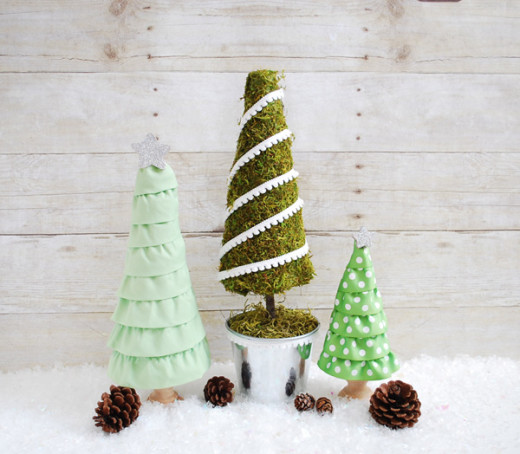 Christmas Tree Craft With Ruffles