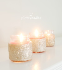 DIY: Glitter Candles