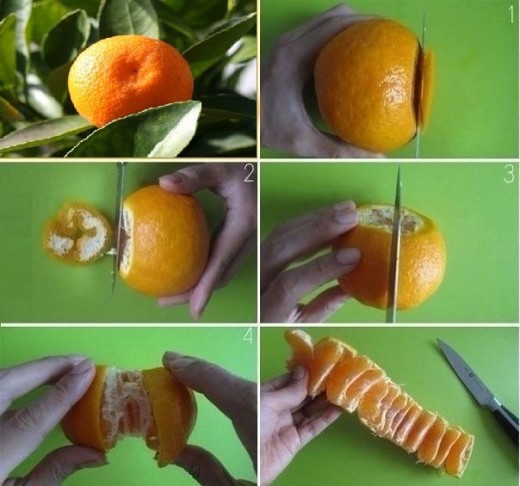 DIY How to Peel Mandarin