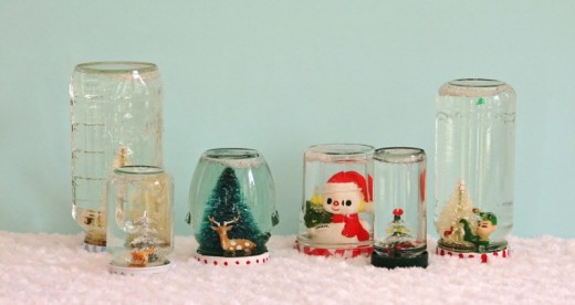 DIY Recycled Jar Snowglobes | My So Called Crafty Life
