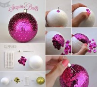 DIY Sequins Ball For Christmas