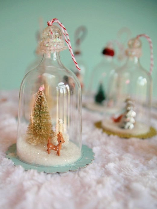 DIY Vintage Inspired Bell Jar Ornaments | My So Called Crafty Life