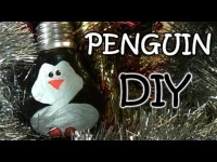 Homemade Christmas Ornaments – Penguin from Light Bulb | video