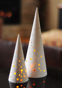 Modern Perforated Tabletop Christmas Tree