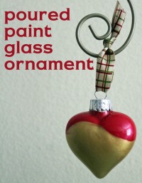 Poured Paint Glass Ornament | DIY
