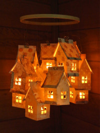 Paper House Luminaries and Mobile | Just Something I Made