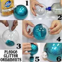 6 Step Pledge Glitter Ornaments | DIY