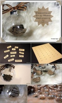 DIY: Christmas In-A-Word Ornaments