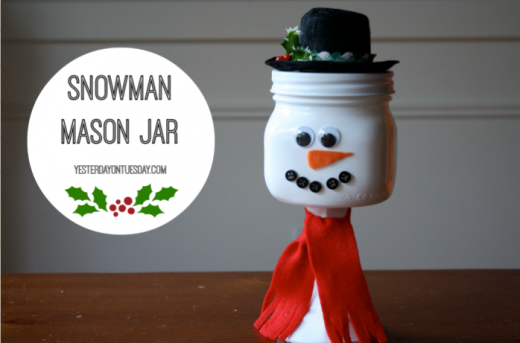 Snowman Mason Jar | DIY