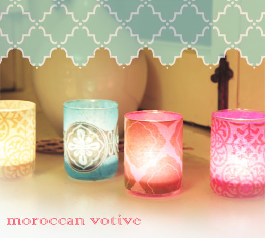 diy moroccan inspired votive