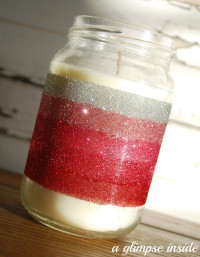 Ombre Glittered Candle Tutorial | Valentines Day Ideas