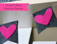 DIY: Felt Valentine Banner | Valentines Day Ideas