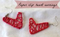 DIY Paper Clip Heart Earrings – Valentines Day Ideas
