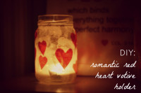 DIY: Romantic Red Heart Votive Holder | Valentines Day Ideas